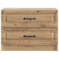 Preview: Nachttisch Artisan-Eiche 62 x 34,5 x 44,5 cm Holzwerkstoff