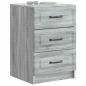 Preview: Nachttisch Sonoma-Grau 43 x 41 x 63,5 cm Holzwerkstoff