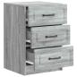 Preview: Nachttisch Sonoma-Grau 43 x 41 x 63,5 cm Holzwerkstoff