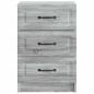 Preview: Nachttisch Sonoma-Grau 43 x 41 x 63,5 cm Holzwerkstoff