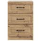 Preview: Nachttisch Artisan-Eiche 43 x 41 x 63,5 cm Holzwerkstoff