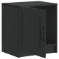 Preview: Nachttisch Schwarz 43 x 34,5 x 47 cm Holzwerkstoff