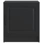 Preview: Nachttisch Schwarz 43 x 34,5 x 47 cm Holzwerkstoff