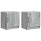 Preview: Nachttisch 2 Stk. Sonoma-Grau 43 x 34,5 x 47 cm Holzwerkstoff