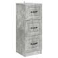 Preview: Schubladenschrank Betongrau 33 x 34,5 x 87 cm Holzwerkstoff