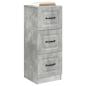 Preview: Schubladenschrank Betongrau 33 x 34,5 x 87 cm Holzwerkstoff