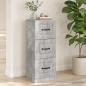 Preview: Schubladenschrank Betongrau 33 x 34,5 x 87 cm Holzwerkstoff
