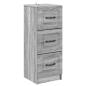Preview: Schubladenschrank Graues Sonoma 33 x 34,5 x 87 cm Holzwerkstoff