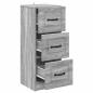 Preview: Schubladenschrank Graues Sonoma 33 x 34,5 x 87 cm Holzwerkstoff