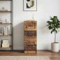 Preview: ARDEBO.de - Schubladenschrank Altholz 33 x 34,5 x 87 cm Holzwerkstoff