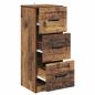 Preview: Schubladenschrank Altholz 33 x 34,5 x 87 cm Holzwerkstoff