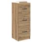 Preview: Schubladenschrank 33 x 34,5 x 87 cm Holzwerkstoff Artisan-Eiche