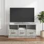 Preview: ARDEBO.de - TV-Schränk Betongrau 102 x 34,5 x 47 cm Holzwerkstoff