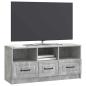 Preview: TV-Schränk Betongrau 102 x 34,5 x 47 cm Holzwerkstoff
