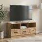 Preview: ARDEBO.de - TV-Schränk 102 x 34,5 x 47 cm Artisan-Eiche Holzwerkstoff