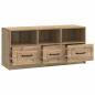 Preview: TV-Schränk 102 x 34,5 x 47 cm Artisan-Eiche Holzwerkstoff