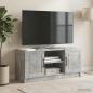 Preview: ARDEBO.de - TV-Schränk Betongrau 102 x 34,5 x 47 cm Holzwerkstoff