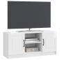 Preview: TV-Schränk Hochglanz Weiß 102 x 34,5 x 47 cm Holzwerkstoff