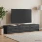 Preview: TV-Schränk 147 x 34,5 x 27 cm Schwarz Holzwerkstoff