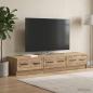 Preview: ARDEBO.de - TV-Schränk 147 x 34,5 x 27 cm Artisan-Eiche Holzwerkstoff