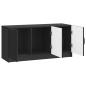 Preview: TV-Schränk Schwarz 99 x 34,5 x 47 cm Holzwerkstoff
