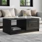 Preview: ARDEBO.de - Couchtisch Schwarz 90 x 50 x 37 cm Holzwerkstoff