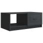 Preview: Couchtisch Schwarz 90 x 50 x 37 cm Holzwerkstoff