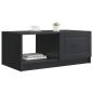 Preview: Couchtisch Schwarz 90 x 50 x 37 cm Holzwerkstoff