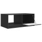 Preview: Couchtisch Schwarz 90 x 50 x 37 cm Holzwerkstoff