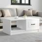 Preview: ARDEBO.de - Couchtisch Hochglanz Weiß 90 x 50 x 37 cm Holzwerkstoff