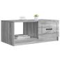 Preview: Couchtisch Sonoma-Grau 90 x 50 x 37 cm Holzwerkstoff