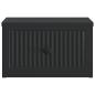 Preview: Wandmontierter Nachttisch Schwarz 33 x 34,5 x 20 cm