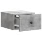 Preview: Wandmontierter Nachttisch Betongrau 33 x 34,5 x 20 cm