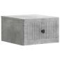 Preview: Wandmontierter Nachttisch 2 Stk. Betongrau 33 x 34,5 x 20 cm