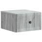 Preview: Wandmontierter Nachttisch 2 Stk. Sonoma-Grau 33 x 34,5 x 20 cm