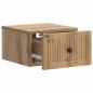Preview: Wandmontierter Nachttisch Artisan-Eiche 33 x 34,5 x 20 cm