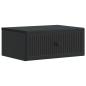 Preview: Nachttisch 2 Stk. Schwarz 49 x 34,5 x 20 cm Holzwerkstoff