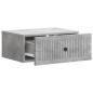 Preview: Nachttisch Betongrau 49 x 34,5 x 20 cm Holzwerkstoff