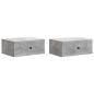 Preview: Nachttisch 2 Stk. Betongrau 49 x 34,5 x 20 cm Holzwerkstoff