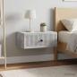 Preview: Nachttisch 2 Stk. Betongrau 49 x 34,5 x 20 cm Holzwerkstoff