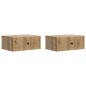 Preview: Nachttisch 2 stk. Artisan-Eiche 49 x 34,5 x 20 cm Holzwerkstoff