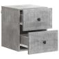 Preview: Wandmontierter Nachttisch Betongrau 33 x 34,5 x 40 cm