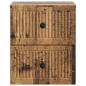 Preview: Wandmontierter Nachttisch Altholz 33 x 34,5 x 40 cm