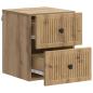 Preview: Wandmontierter Nachttisch Artisan-Eiche 33 x 34,5 x 40 cm