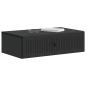 Preview: Wandmontierter Beistelltisch Schwarz 59 x 34,5 x 17 cm