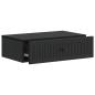 Preview: Wandmontierter Beistelltisch Schwarz 59 x 34,5 x 17 cm