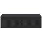 Preview: Wandmontierter Beistelltisch Schwarz 59 x 34,5 x 17 cm