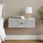Preview: ARDEBO.de - Wandmontierter Beistelltisch Betongrau 59 x 34,5 x 17 cm