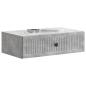 Preview: Wandmontierter Beistelltisch Betongrau 59 x 34,5 x 17 cm
