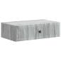 Preview: Wandmontierter Beistelltisch Graues Sonoma 59 x 34,5 x 17 cm